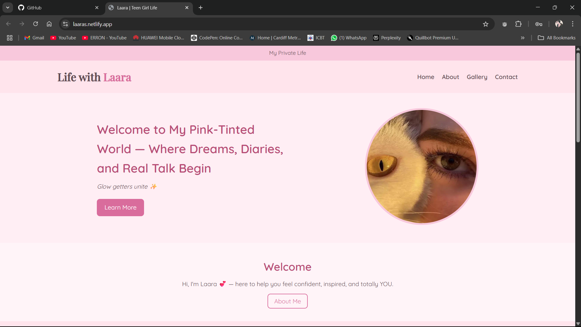 Life with Laara - Private Website