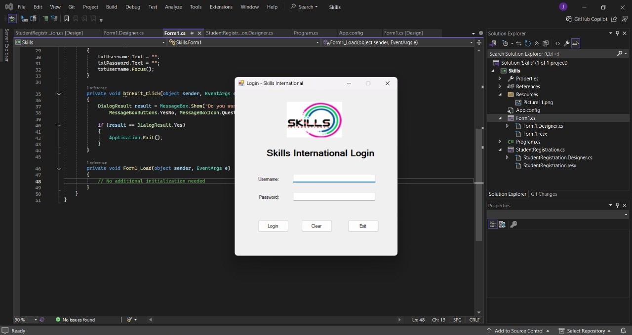 Software solution for Skills